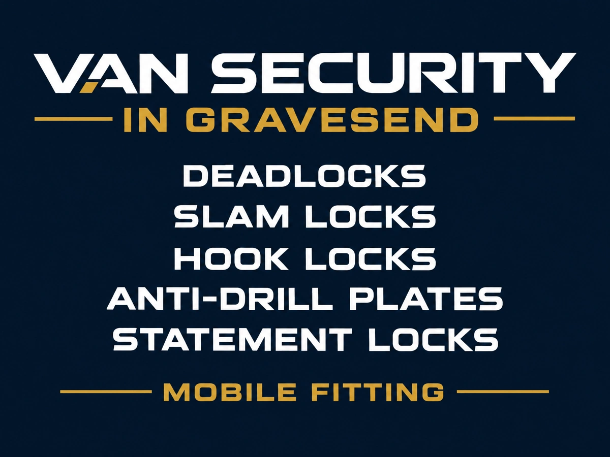 Van lock installation with slam locks and deadlocks in Gravesend